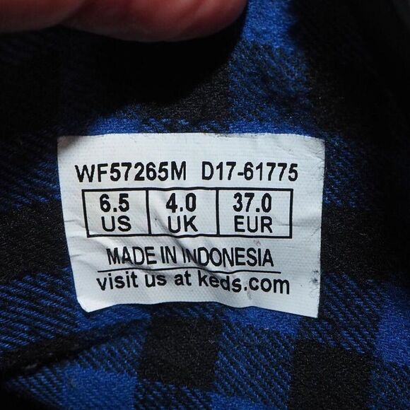 Keds Scout Splash Waterproof Sneakers Black / Blue WF57265M Women's 6.5 - Picture 12 of 13